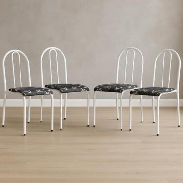 Imagem de Conjunto 4 Cadeiras para Cozinha e Sala de Jantar - MBM DECOR