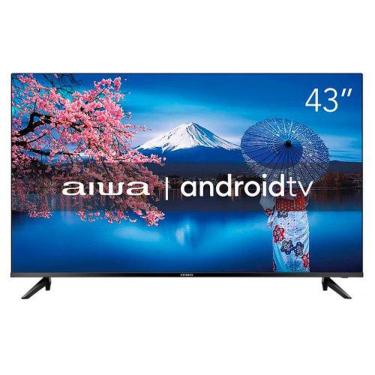 Imagem de Smart TV d-led 43 Pol aiwa Full HD Android Borda Ultrafina