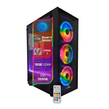 Imagem de PC Gamer Concórdia Processador Ryzen 5 5600GT Memória 16GB SSD 256gb Fonte 600w Windows 11 Pro 