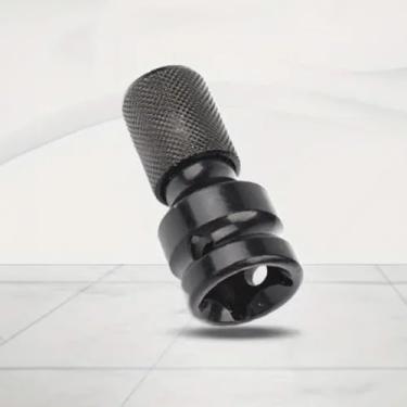 Imagem de Adaptador de chave de impacto, conversor de soquete de 1/2 a 1/4 para ferramentas elétricas, adaptador de furadeira elétrica com haste hexagonal para uso multifuncional (preto)