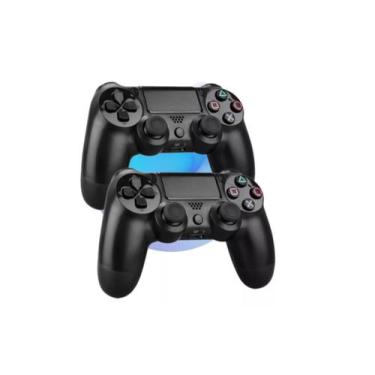 Imagem de Kit 2 Controles Joystick Manete Compativel Smart Tv PC Wireless Sem Fi