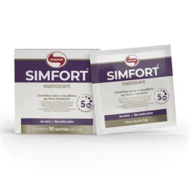 Imagem de Simfort Probiótico 2g Caixa 10 Sachês Vitafor, Sem Sabor