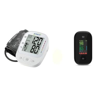 Imagem de Aparelho De Medir Pressão Digital De Braço G-tech La800 + Oxímetro Mul