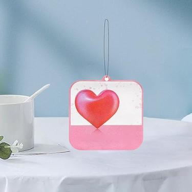 Imagem de Acouto Aromatizador de Carro Romântico Pendurado Em Coração - Decoração Duradoura e Elegante para Seu Veículo - Dia Dos Namorados (Tipo 2)