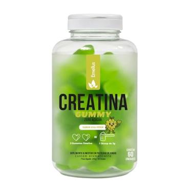 Imagem de Creatina Gummy Emellus Suplemento Alimentar em Gomas, Sabor Uva Verde, Zero Açúcar, 60 Unidades, 240g, 30 Doses