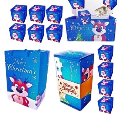 Imagem de Caixas de Natal embaladas – Caixa de dinheiro de chocolate com salto de Natal | Artigos de festa para padeiros de chocolate, casamentos, corporativos, casamentos, biscoitos, celebração para homens e