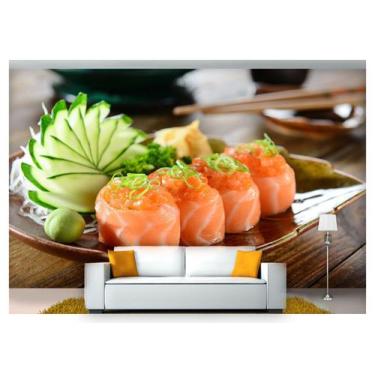 Imagem de Papel De Parede Rodízio Japonês Sashimi 3D Al205 - Você Decora