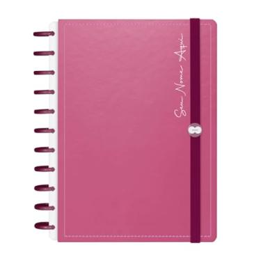 Imagem de Caderno De Disco Iscool Inteligente 140 Folhas Personalizado Solid Metallic Mauve G+