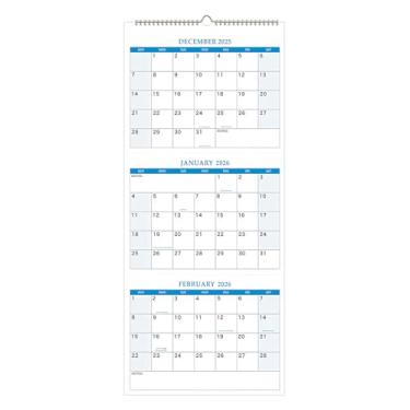 Imagem de Calendário 2026 - Calendário de planejamento de parede 2026, agenda anual pendurável para aniversário, viagem, diário, escola, local de trabalho, data, anotações, família, sala de estar, quarto