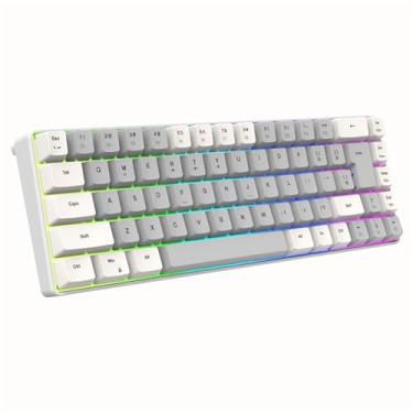 Imagem de Teclado Mecânico para Jogos K701 com Feedback Tático e Iluminação RGB - Teclas de Ataque Cabo USB Desmontável Fio Multimídia