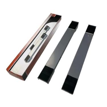 Imagem de Suporte de Alumínio com Rodas, Base Carrinho Universal para Geladeira, Fogão e Máquina de Lavar, Leve e Durável (2 UNI,Cinza)