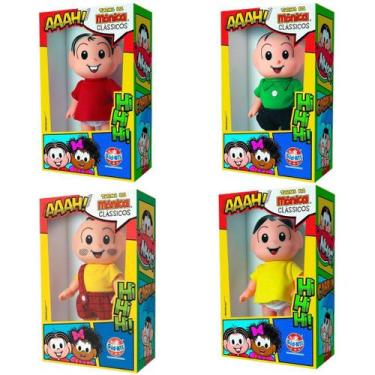 Imagem de Kit 4 Bonecos Turma da Mônica Clássicos 25cm - SidNyl - Sid-Nyl