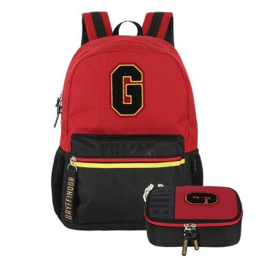 Imagem de Kit Mochila Harry Potter Costas E Estojo Box Juvenil Escolar