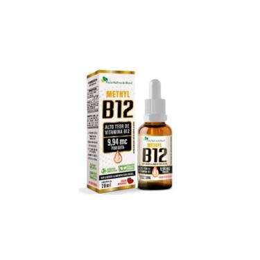 Imagem de Kit 3x Vitamina B12 Metilcobalamina 9,94mcg 3x20ml Morango Flora Nativ