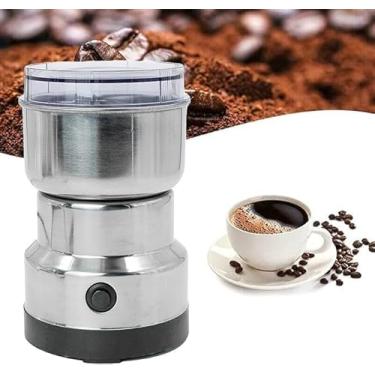 Imagem de Moedor Triturador De Cafe Sementes Eletrico Aço Inox Mini 150W 110v