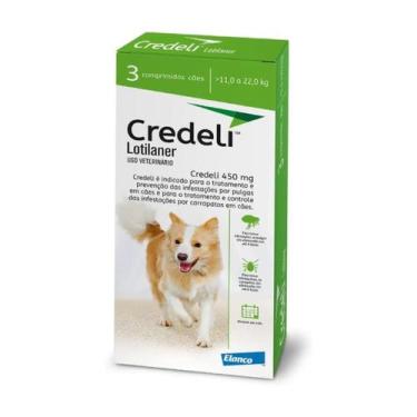 Imagem de Credeli 450mg Antipulgas e Carrapatos Para Cães de 11 a 22kg Com 3 Com