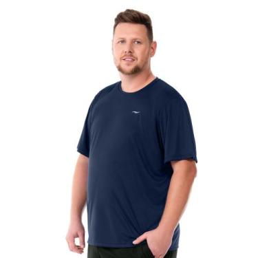 Imagem de Camiseta Fitness Masculina Lisa Navy Zee Rucci, G2