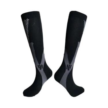 Imagem de Meias De Compressão Pretas Para Varizes, Uso Médico, Enfermagem, Espor