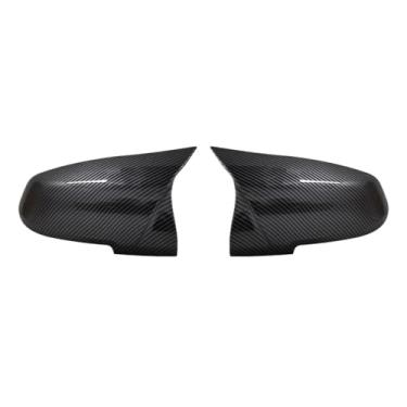 Imagem de Tampa de fibra de carbono para espelho retrovisor de carro, compatível com bmw f20, f22, f30, f31, f32, f33, f36, f34, f35, i3, i3s, x1, guarnição lateral(Carbon fiber pattern)