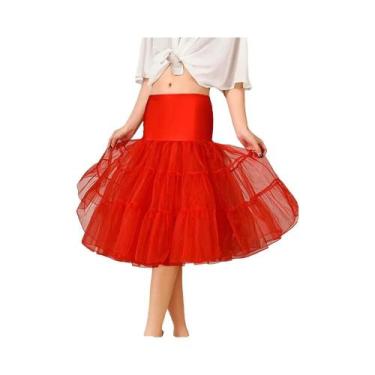 Imagem de Vestido De Festa Feminino Retrô Vintage Com Poás, Modelo Evasê, Sem Ma