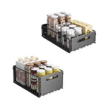 Imagem de Organizador de Armário Deslizante URluna para Cozinha: Prateleira Retr