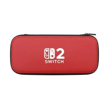 Imagem de Case Capa Switch 2 NS-2 Rígido Resistente Com Alça Zíper Transporte - 