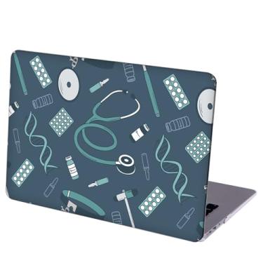 Imagem de Compatível com MacBook Air de 13,6 polegadas, capa rígida com capa de teclado e protetor de tela (A2681, chip M2/A3113, chip M3/A3240, chip M4, versão 2022-2025) - Ícones médicos MD6466