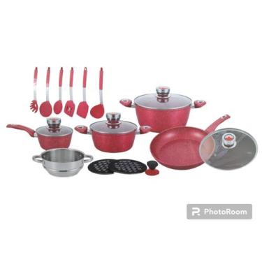 Imagem de Conjunto de Panelas 18 Peças Revestimento Cerâmico Antiaderente Design