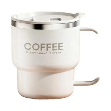 Imagem de Caneca Térmica De Aço Inoxidável De 400ML Com Dupla Camada, Copo Selad