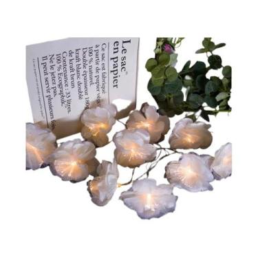 Imagem de Guirlanda De Luzes De Flor De Plumeria Artificial Com Bateria Para Dec