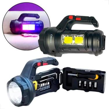 Imagem de Lanterna de Mão Com Ferramentas LED Potente Longo Alcance Portátil Rec