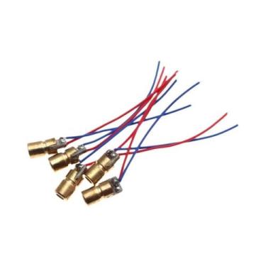 Imagem de Módulo De Diodo Laser Mini Ajustável 10PCS 5mW 650nm Ponto Vermelho 3V