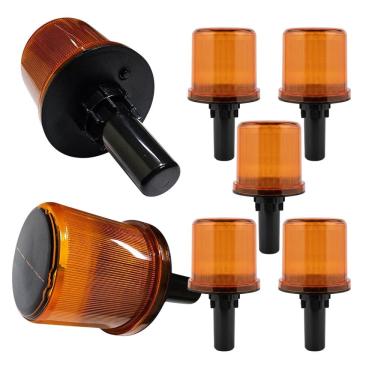 Imagem de Sinalizador Solar Viario Kit 5 Uni Cone Obra Transito Estrada Rodovia Emergencia Sinalizaçao Alerta Segurança Rua