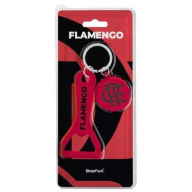 Imagem de Chaveiro Tampa + abridor garrafa Times de Futebol sortidos Cor:Flameng