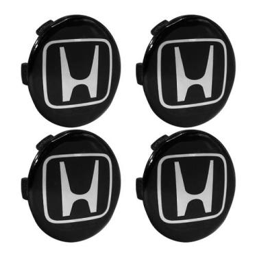 Imagem de Jogo Calota Meio Roda Porta Logo Binno 56mm Emblema Resinado - DCAPS