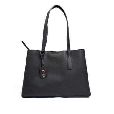 Imagem de Bolsa Feminina WJ Tiracolo Média Compartimentos Preto, Preto, Único