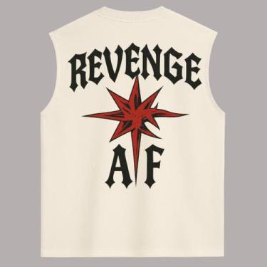 Imagem de Regata oversized after - estilo streetwear em algodão 100% - After®, P