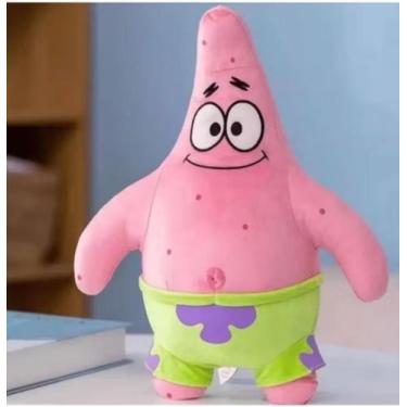 Imagem de Boneco Do Patrick De Pelúcia 25 cm Do Desenho Bob Esponja - Multikids