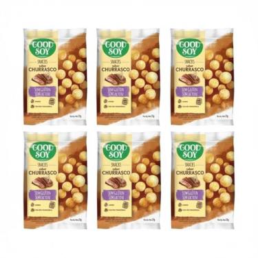 Imagem de Kit 6 snack natural churrasco 25g goodsoy sem gluten e lactose