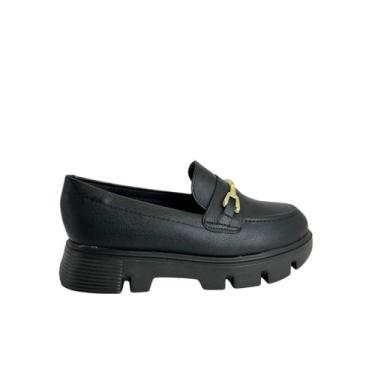 Imagem de Mocassim Modare Solado alto Tratorado Casual Feminino, Preto, 39