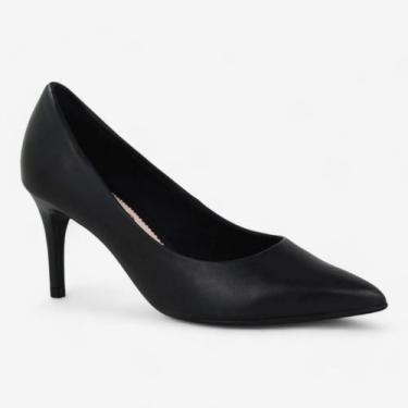 Imagem de Sapato Scarpin Bottero Feminino em Couro, Preto, 38