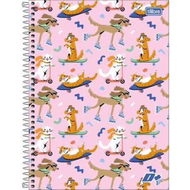 Imagem de Caderno Espiral Universitário 10 Matérias D+ Feminino 200 Folhas Capa 