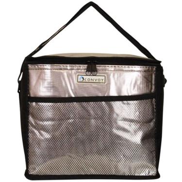 Imagem de Bolsa Térmica Convoy 15L Multiuso em PVC e Espuma com Alça Transversal para Academia Prateada