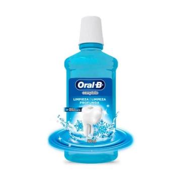 Imagem de Enxaguante Bucal ORAL-B sem Álcool 4 em 1 Menta Refrescante Leve 500ml