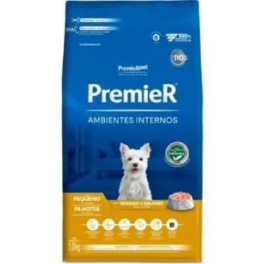 Imagem de Ração Premier Pet Ambientes Internos Cães Filhotes Frango e Salmão 2,5