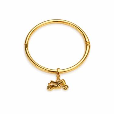 Imagem de Bracelete Berloque de Moto - Banhado em Ouro 18k - Tri Gata