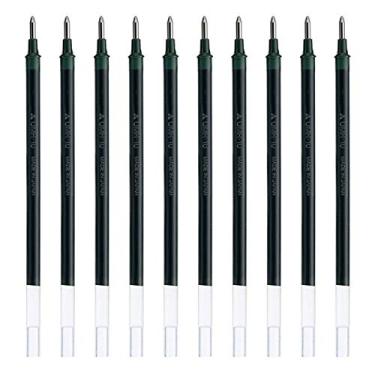 Imagem de Uni-ball UMR-10 Recargas para caneta esferogr fica de tinta gel, 1,0 mm, tinta preta, conjunto econ mico de 10