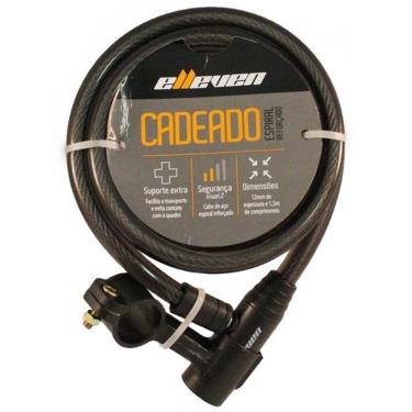 Imagem de Cadeado 1500x12mm Espiral com Chave e Suporte 