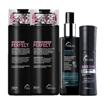 Imagem de Truss Perfect Kit Shampoo 300ml Condicionador 300ml Amino 225ml Gloss