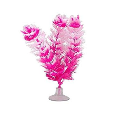 Imagem de Marina Vibrascaper decoração para aquário de peixes, planta Foxtail, branca, 12,7 cm, 12083